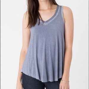 Z SUPPLY Grey V Neck Vagabond Tank Top